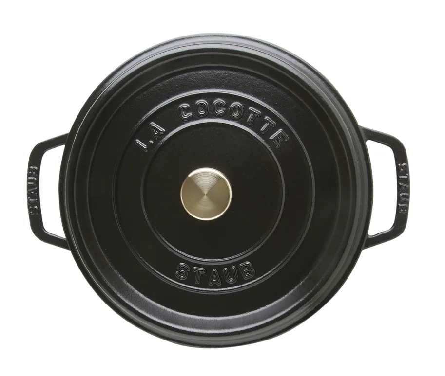 Cocotte 28cm, rund, Schwarz, Gusseisen 6.7l
