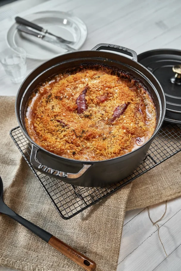 Cocotte 28cm, rund, Schwarz, Gusseisen 6.7l