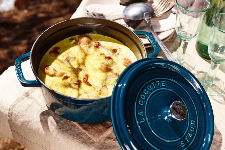 Cocotte 28cm, rund, La Mer, Gusseisen 6.7l