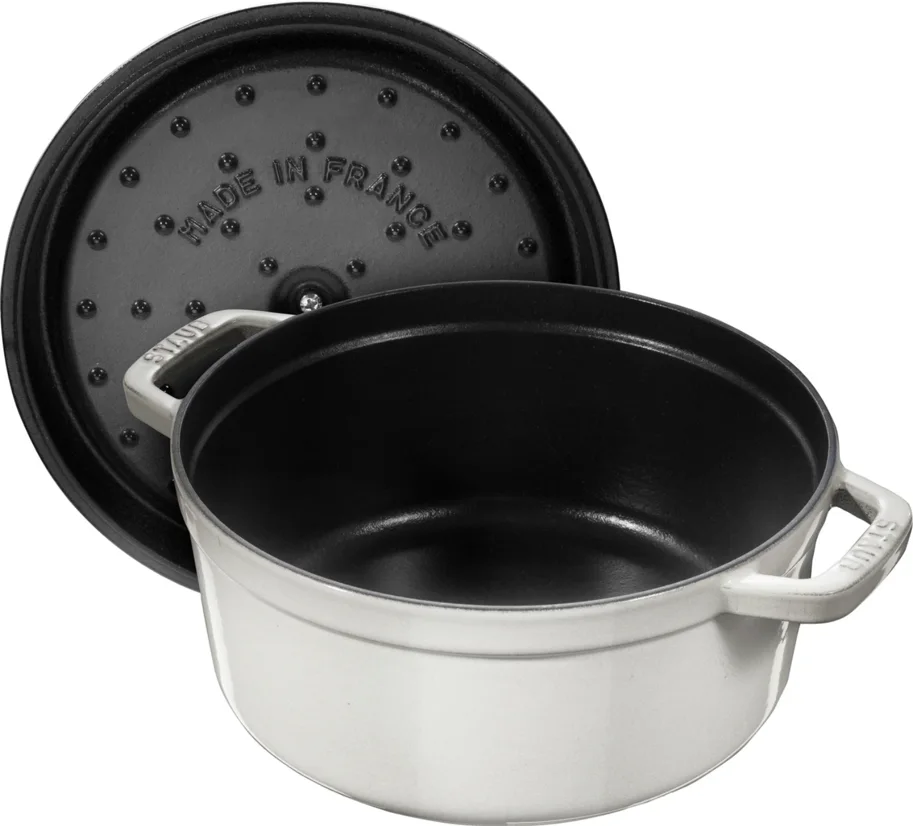 Cocotte 18cm, rund, Weisser Trüffel, Gusseisen 1.7l