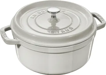 Cocotte 18cm, rund, Weisser Trüffel, Gusseisen 1.7l