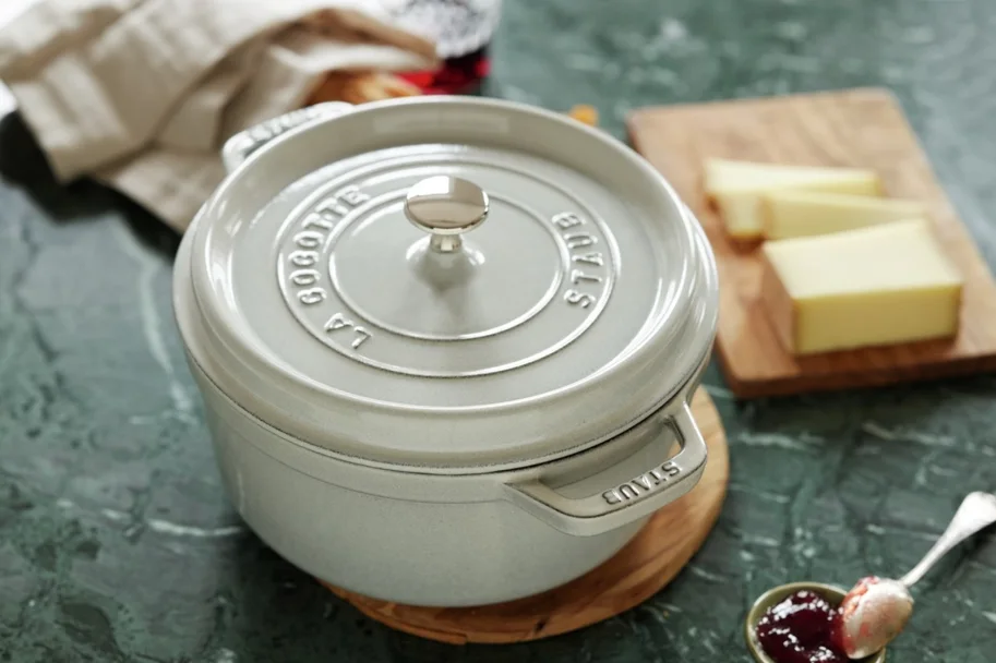Cocotte 18cm, rund, Weisser Trüffel, Gusseisen 1.7l