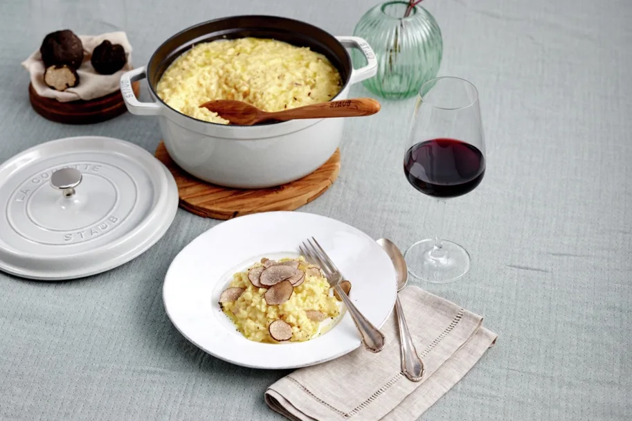 Cocotte 18cm, rund, Weisser Trüffel, Gusseisen 1.7l