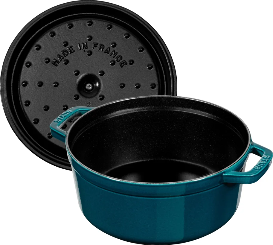Cocotte 24cm, rund, La Mer, Gusseisen 3.7l
