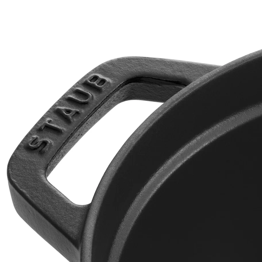 Cocotte 22cm, rund, Schwarz, Gusseisen 2.6l