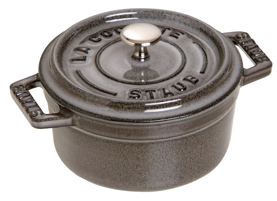 Cocotte 22cm, rund, Graphit-Grau, Gusseisen 2.6l