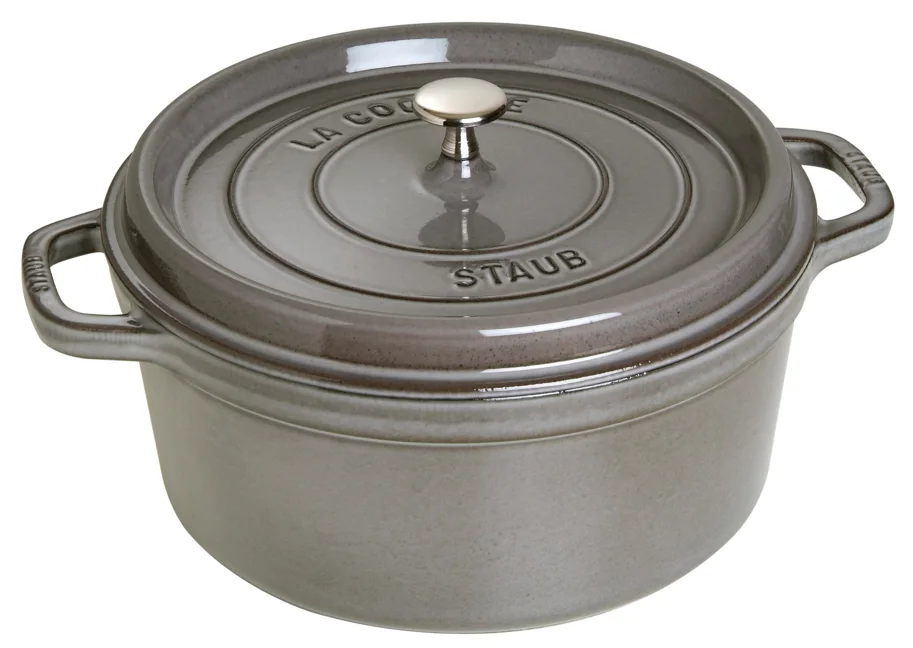 Cocotte 26cm, rund, Graphit-Grau, Gusseisen 5.25l