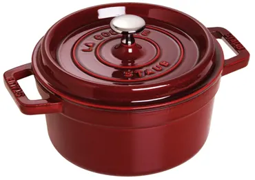 Cocotte 22cm, rund, Grenadine-Rot, Gusseisen 2.6l