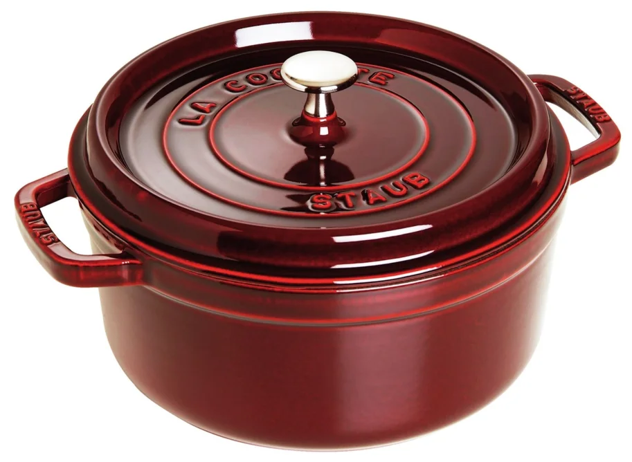 Cocotte 24cm, rund, Grenadine-Rot, Gusseisen 3.7l