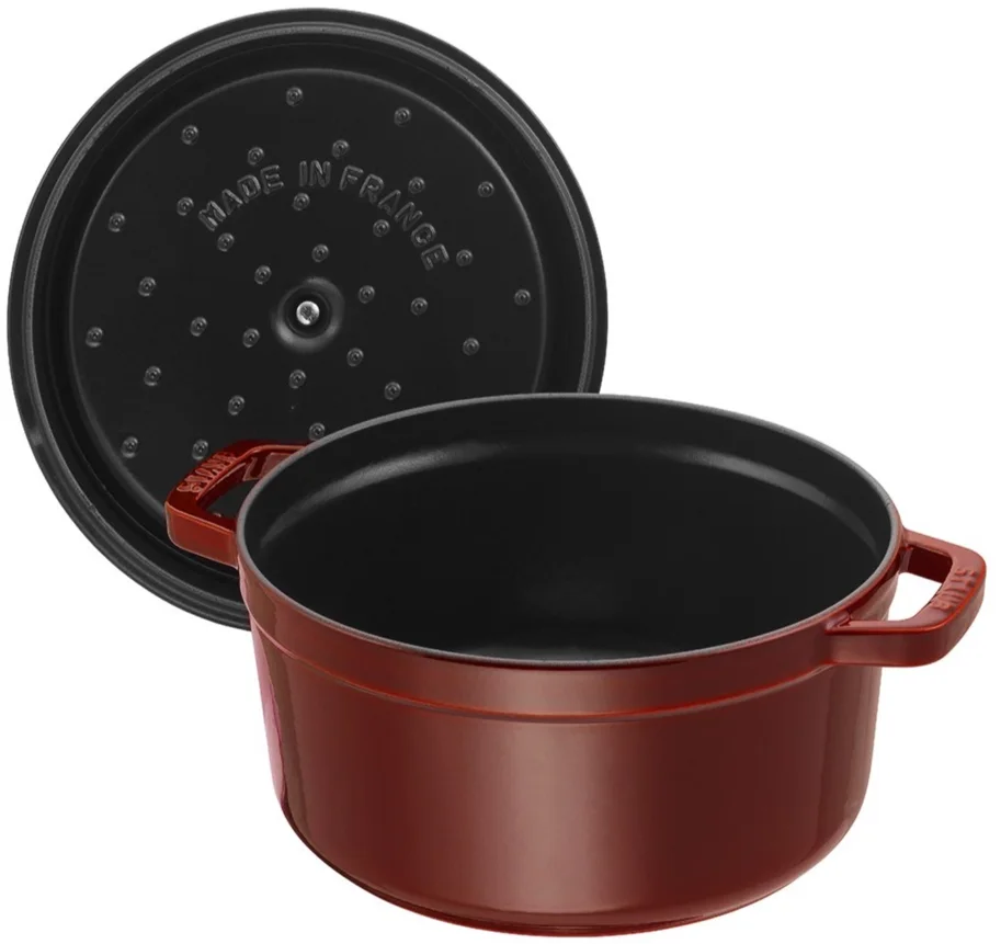 Cocotte 26cm, rund, Grenadine-Rot, Gusseisen 5.25l