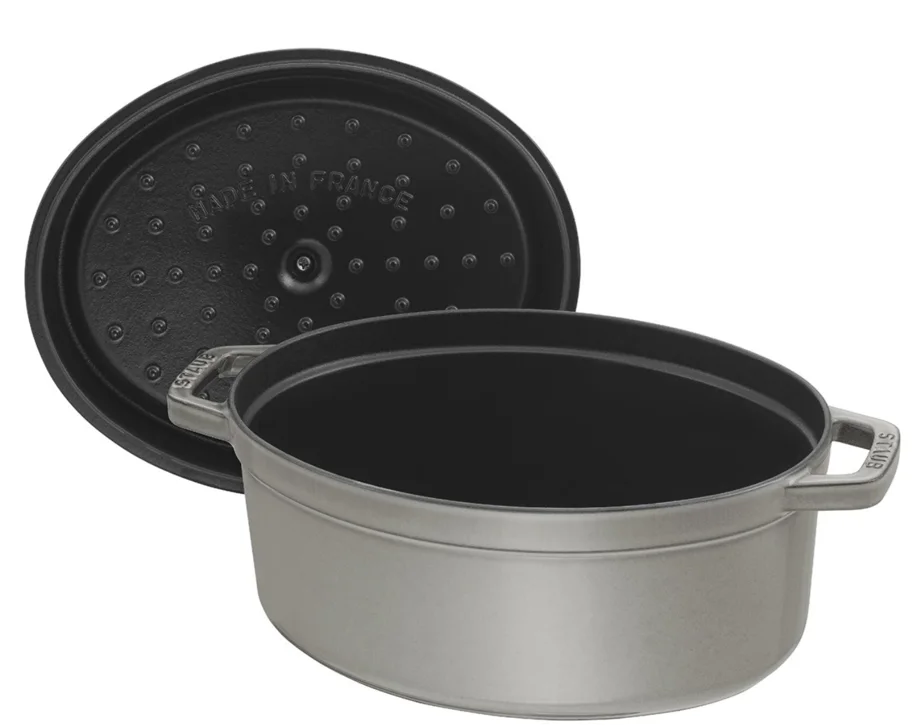 Cocotte 17cm, oval, Graphit-Grau, Gusseisen 1.0l