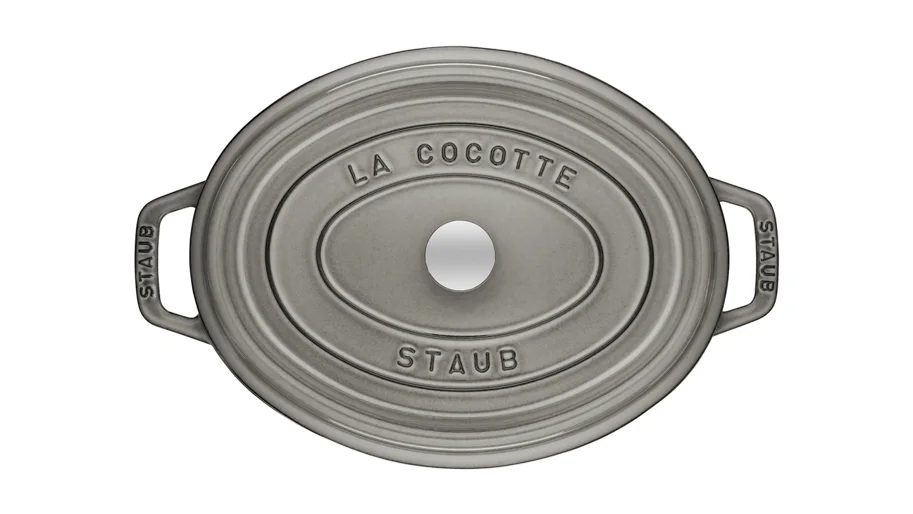 Cocotte 17cm, oval, Graphit-Grau, Gusseisen 1.0l