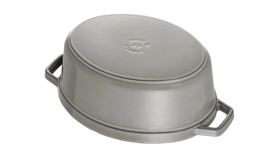 Cocotte 17cm, oval, Graphit-Grau, Gusseisen 1.0l