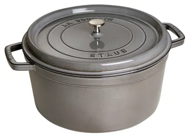 Cocotte 30cm, rund, Graphit-Grau, Gusseisen 8.35l