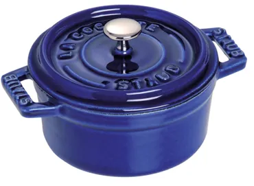 Cocotte 26cm, rund, Dunkelblau, Gusseisen 5.25l