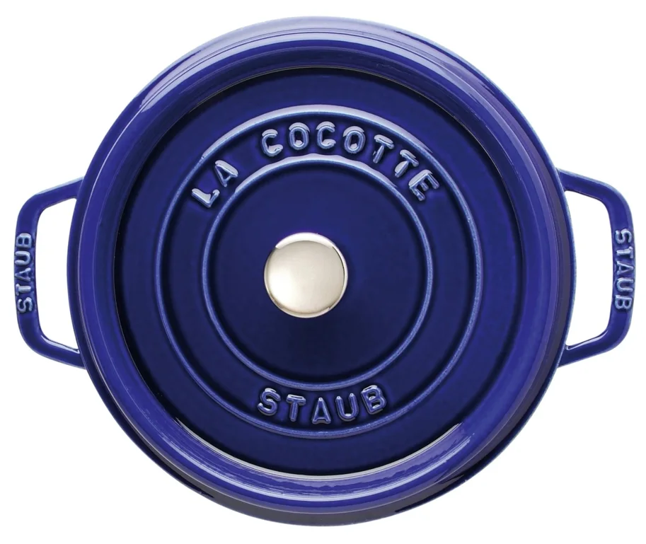 Cocotte 28cm, rund, Dunkelblau, Gusseisen 6.7l
