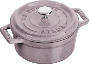 Mini Cocotte 10cm, rund, Kirschblüte, Gusseisen 0.25l