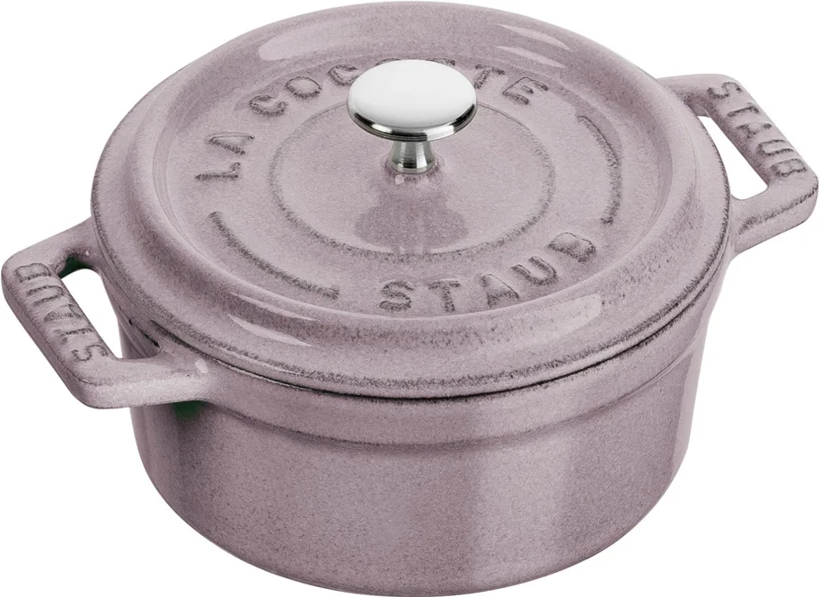 Mini Cocotte 10cm, rund, Kirschblüte, Gusseisen 0.25l