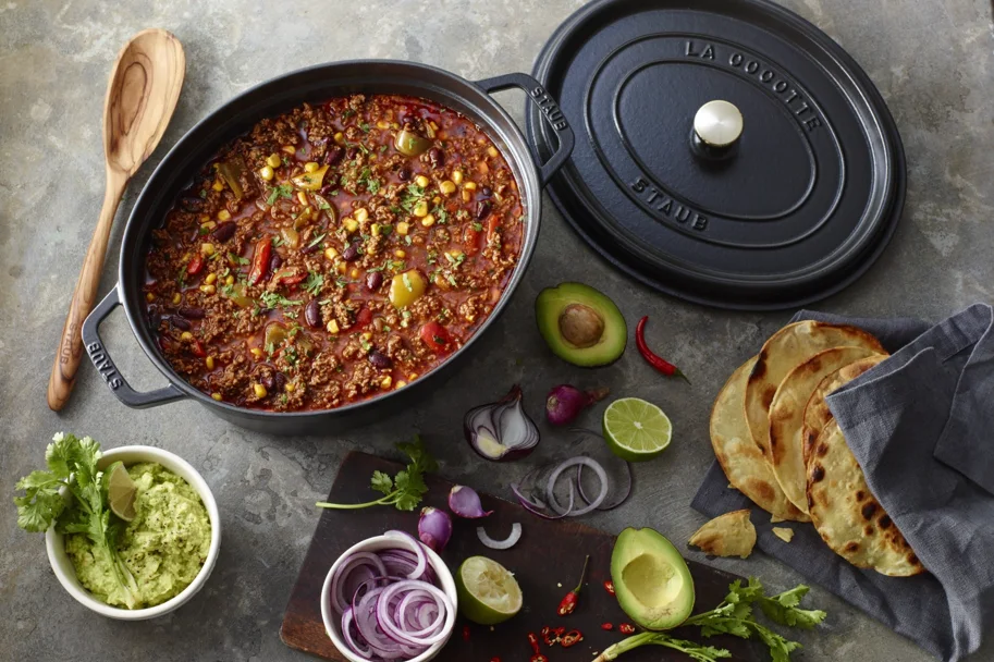 Cocotte 27cm, oval, Schwarz, Gusseisen 3.2l