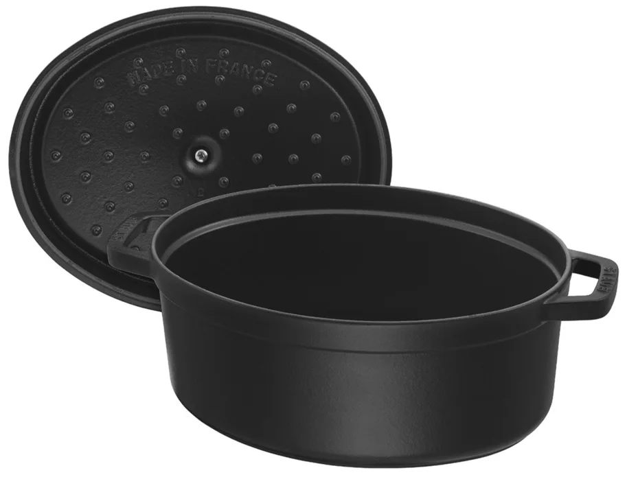 Cocotte 23cm, oval, Schwarz, Gusseisen 2.35l