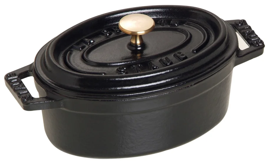 Cocotte 41cm, oval, Schwarz, Gusseisen 12.0l
