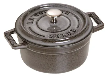 Cocotte 24cm, rund, Graphit-Grau, Gusseisen 3.7l