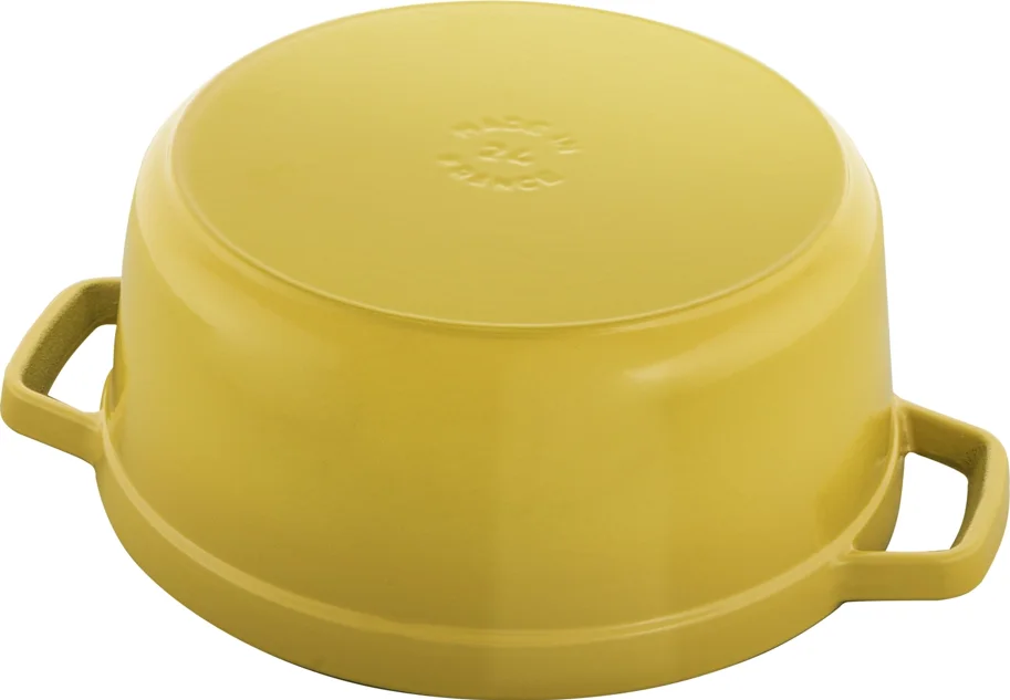 Cocotte 24cm, rund, Citron, Gusseisen 3.7l