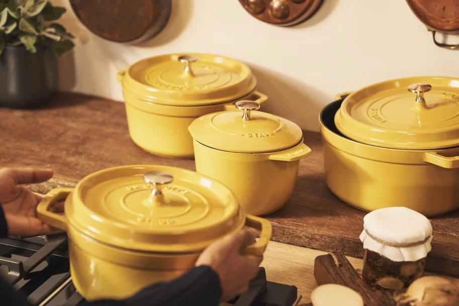 Cocotte 24cm, rund, Citron, Gusseisen 3.7l
