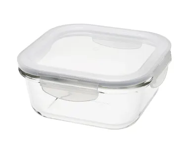 Ofenglas Behälter mDeckel quadratisch 0.75lt 15.5x15.5x6.9cm