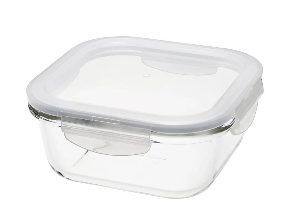 Ofenglas Behälter mDeckel quadratisch 0.75lt 15.5x15.5x6.9cm