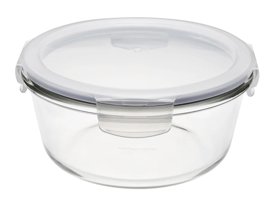 Ofenglas Behälter mit Deckel rund 0.95lt D18cm H8.2cm