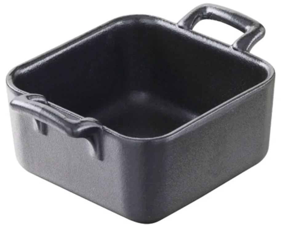 Schälchen quadratisch, 7cm, gusseisen-optik