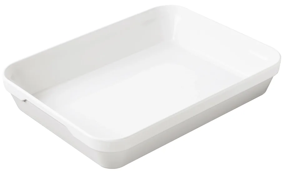 Auflaufform rechteckig tief, 40x29.5x6.5cm, 4.6 l, weiss