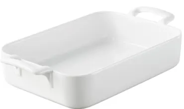 Auflaufform rechteckig, 19cm, weiss