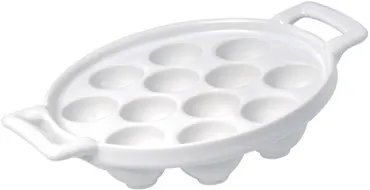 Schneckenpfanne 12 Löcher, weiss