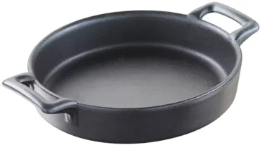 Crème Brûlée oval, 14.5x13x3cm, gusseisen-optik