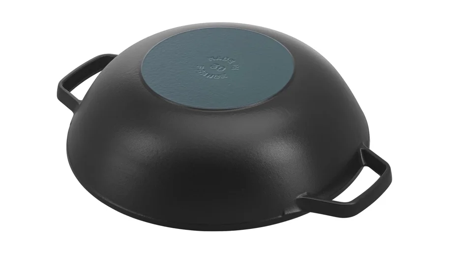 Wok mit Glasdeckel schwarz 4.4 lt., 30cm
