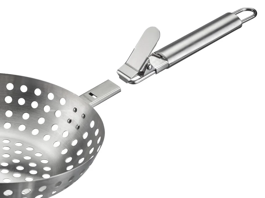 Grillwok, Edelstahl