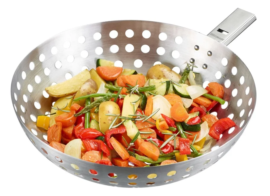 Grillwok, Edelstahl