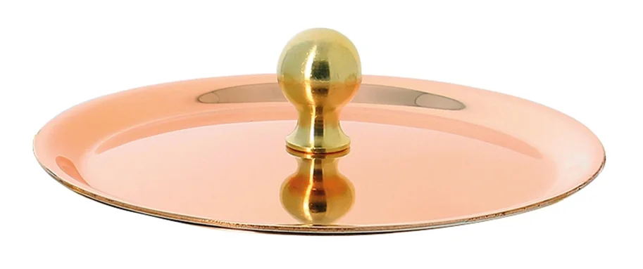 INOCUIVRE Deckel Kupfer/Edelst. D:28cm mit Messinggriff
