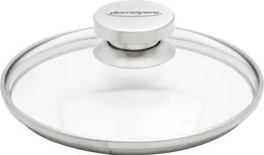 Glasdeckel mit Edelstahlring 24cm