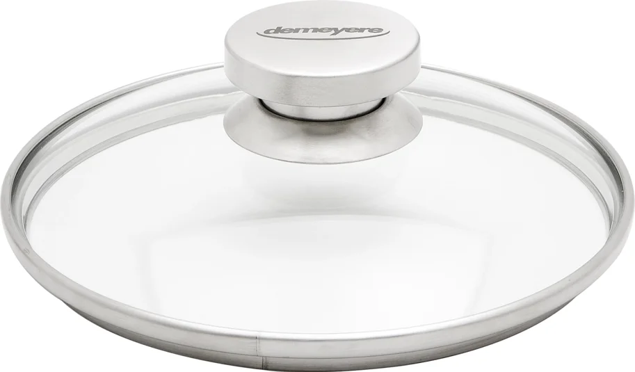 Glasdeckel mit Edelstahlring 26cm