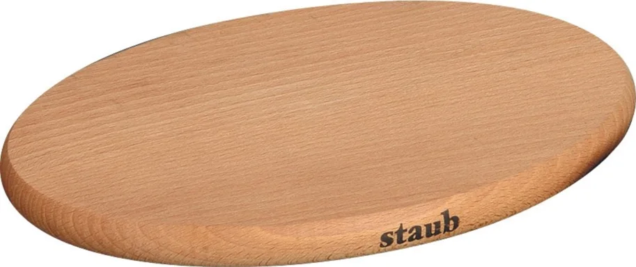 Untersetzer magnetisch 15cm, oval, Buche