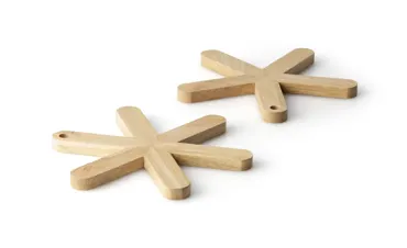 Gummibaum Untersetzer Stern