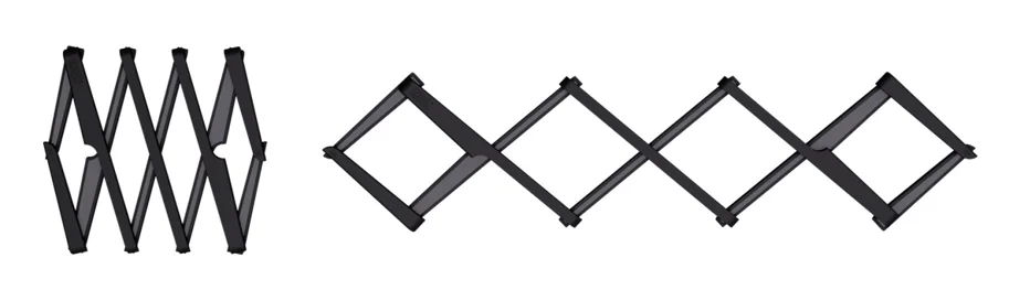Stretch Topfuntersetzer schwarz 19.5x5cm