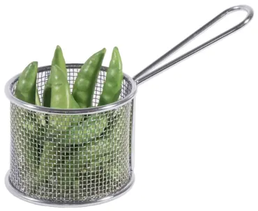 Servier u. Frittierkorb rund 18/10 8.5x7.5 cm