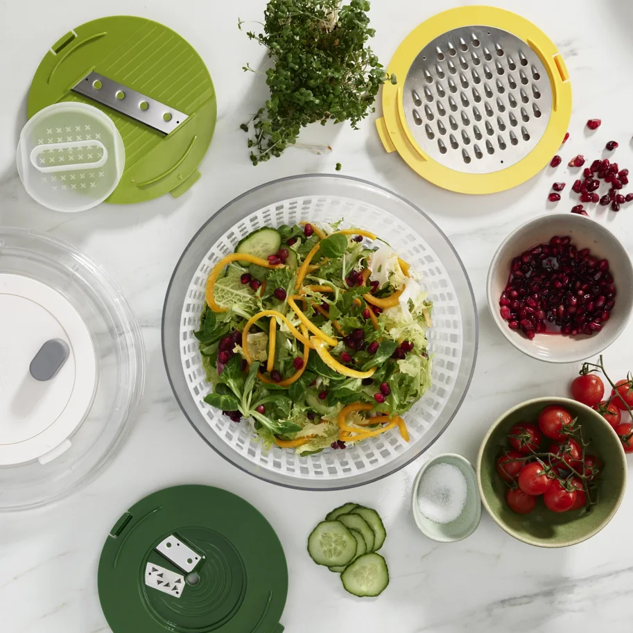 Multi-Prep 4tlg. Salatzubereitungsset Mehrfarbig
