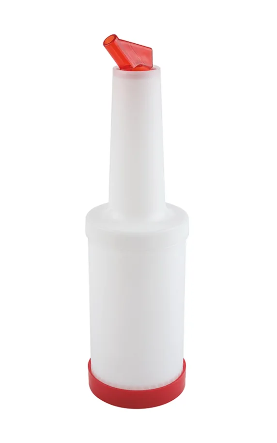 Dosierflasche mit Ausgiesser klar 1lt.