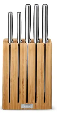 Elevate Steel Messer Block 5tlg. Bambus