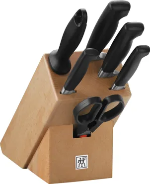 7tlg. Four Star Messerblock natur